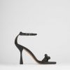 Donna Barca | Sandali Tacco Alto Tacco 9 Cm In Pelle Nera