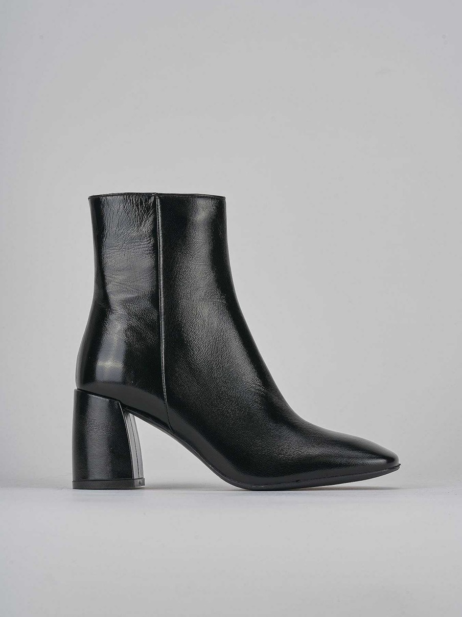 Donna Barca | Stivaletti Tacco Alto Tacco 8 Cm In Vernice Nera