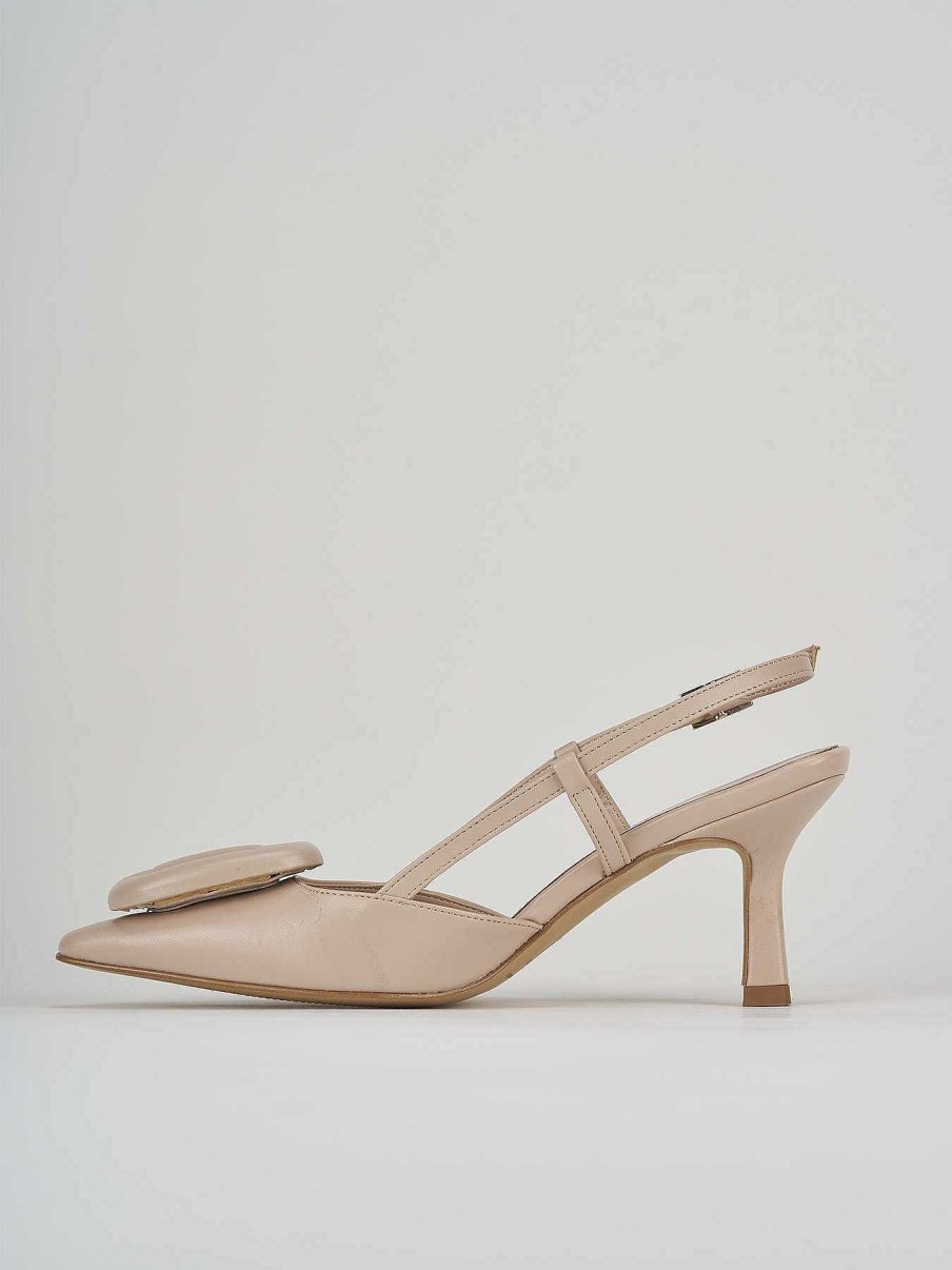 Donna Barca | Decollete Tacco 5 Cm In Pelle Beige