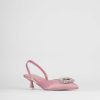 Donna Barca | Decollete Tacco 5 Cm In Raso Rosa