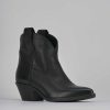 Donna Barca | Stivaletti Tacco Basso Tacco 4 Cm In Pelle Nera