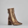 Donna Barca | Stivaletti Tacco 6Cm Pelle Bronzo