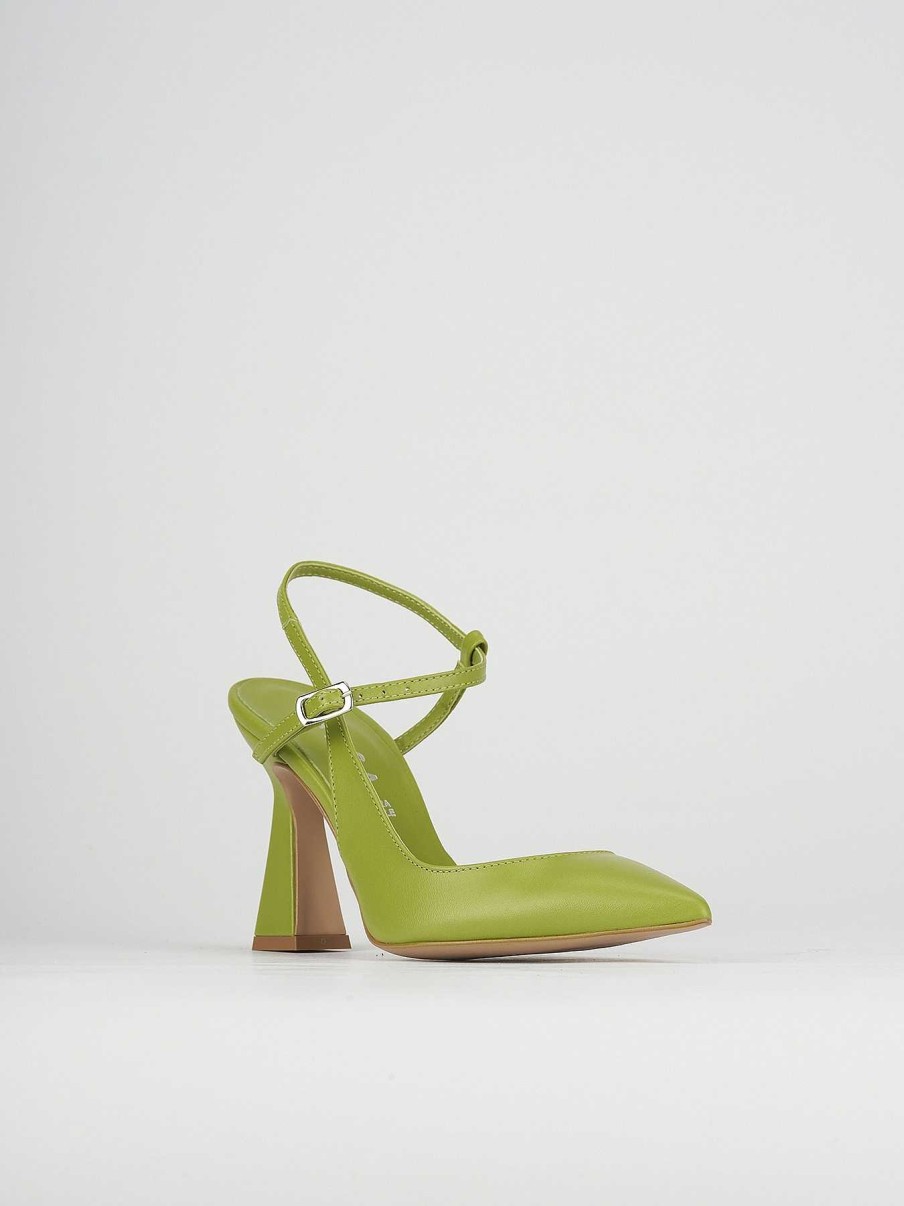 Donna Barca | Decollete Tacco 10 Cm In Pelle Verde