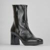 Donna Barca | Stivaletti Tacco Alto Tacco 8 Cm In Pelle Nera