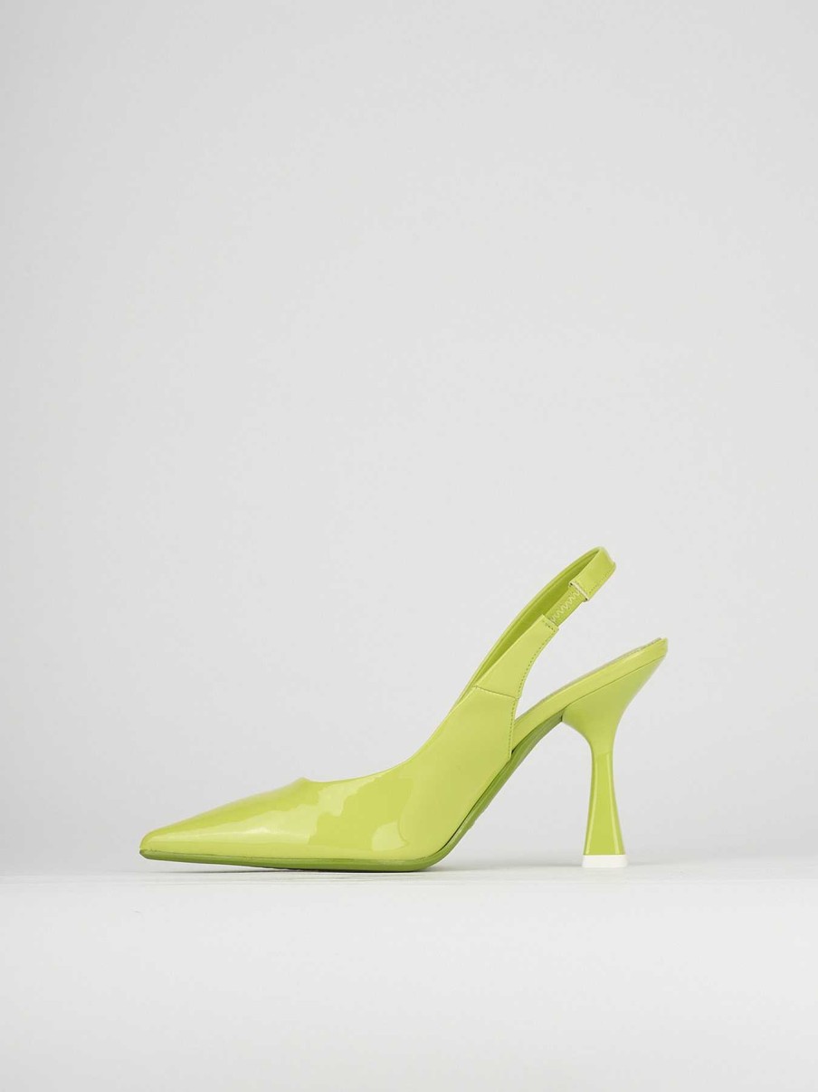 Donna Barca | Decollete Tacco 9 Cm Vernice Verde