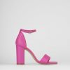 Donna Barca | Sandali Tacco Alto Tacco 8 Cm In Pelle Rosa