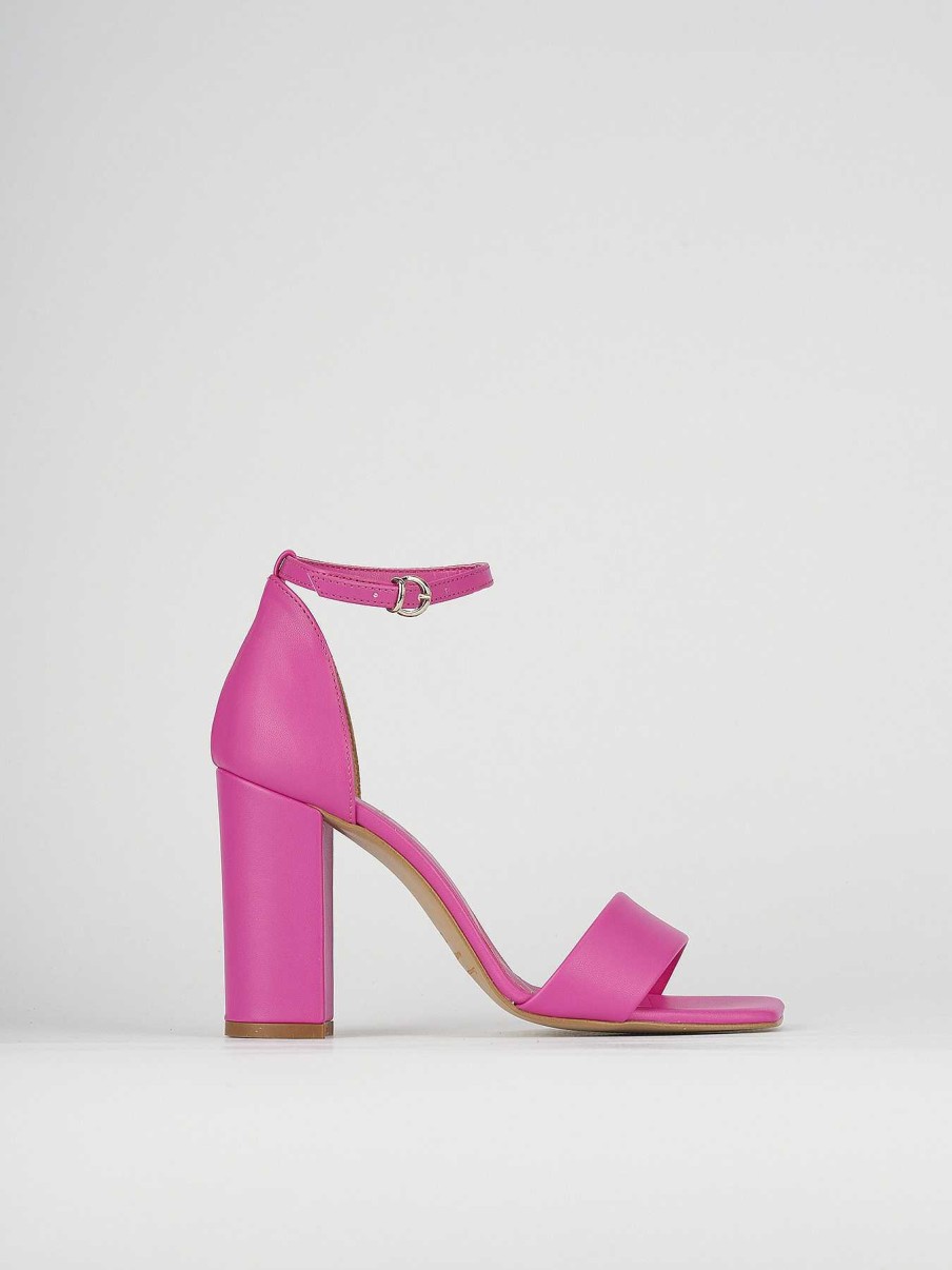 Donna Barca | Sandali Tacco Alto Tacco 8 Cm In Pelle Rosa