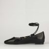 Donna Barca | Scarpe Basse Tacco 1 Cm In Pelle Nera