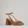 Donna Barca | Decollete Tacco 6 Cm In Pelle Marrone