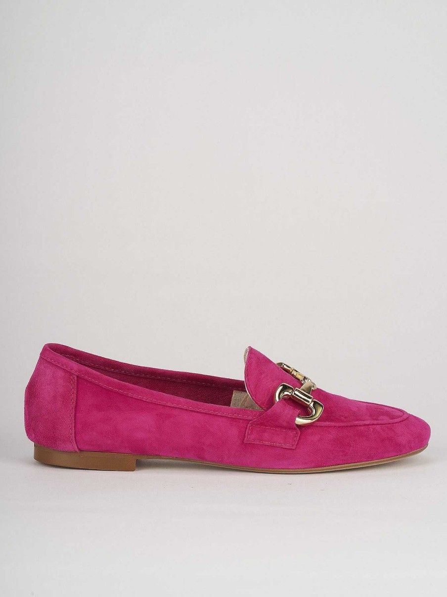 Donna Barca | Mocassino Tacco 1 Cm Camoscio Rosa