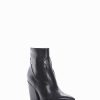 Donna Barca | Stivaletti Tacco Alto Tacco 7 Cm In Pelle Nera