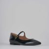 Donna Barca | Ballerina Tacco 1Cm Vernice Nero