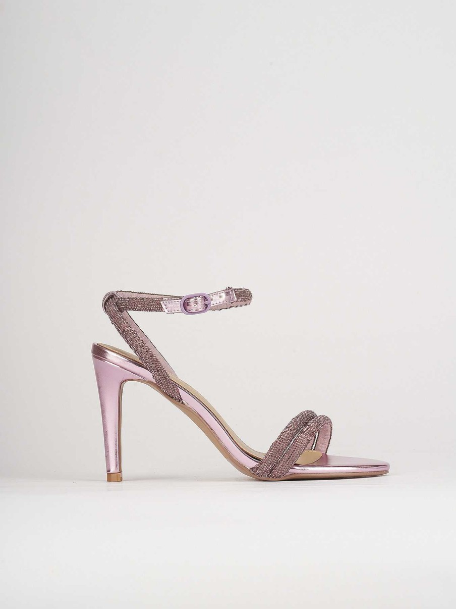 Donna Barca | Sandali Tacco Alto Tacco 9 Cm In Pelle Rosa