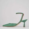 Donna Barca | Decollete Tacco 7 Cm In Pelle Verde