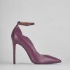 Donna Barca | Decollete Tacco 10 Cm In Pelle Viola