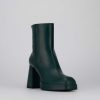 Donna Barca | Stivaletti Tacco Alto Tacco 9 Cm In Pelle Verde