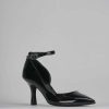 Donna Barca | Decollete Tacco 7 Cm In Vernice Nera