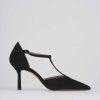 Donna Barca | Decollete Tacco 8 Cm In Camoscio Nero