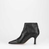 Donna Barca | Stivaletti Tacco Alto Tacco 7 Cm In Pelle Nera