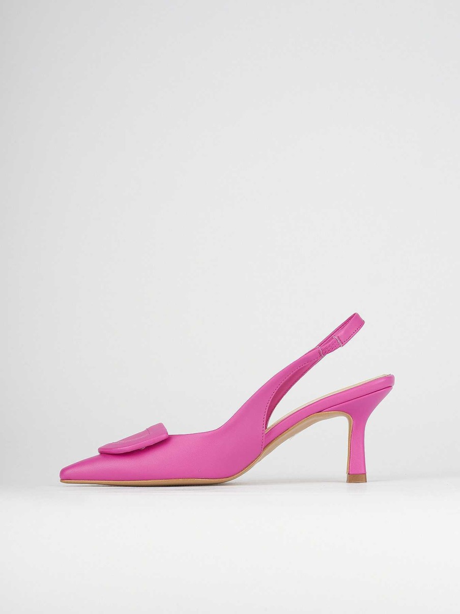 Donna Barca | Decollete Tacco 7 Cm In Pelle Rosa