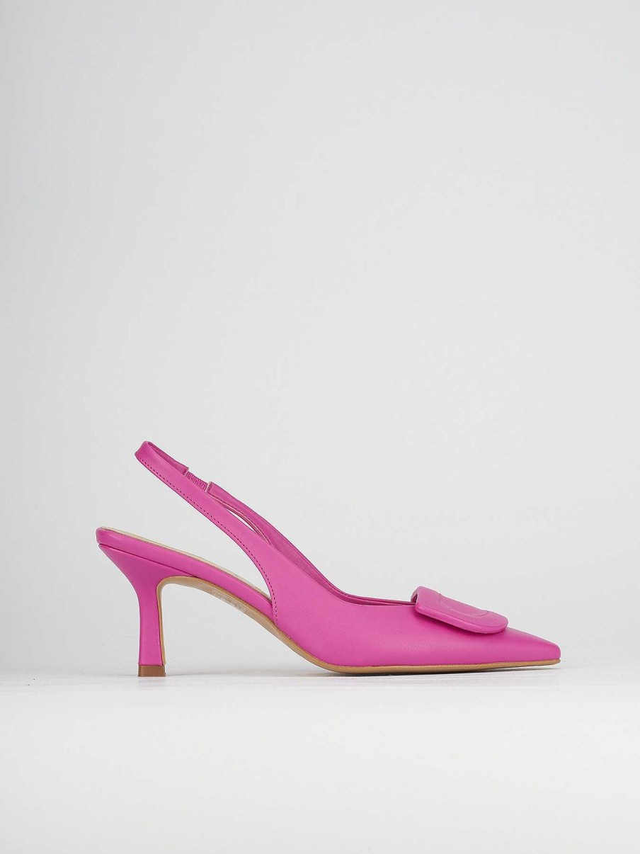 Donna Barca | Decollete Tacco 7 Cm In Pelle Rosa