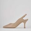 Donna Barca | Decollete Tacco 7 Cm In Pelle Beige