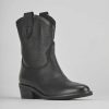 Donna Barca | Stivaletti Tacco Basso Tacco 3 Cm In Pelle Nera