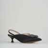 Donna Barca | Decollete Tacco 3 Cm In Raso Nero