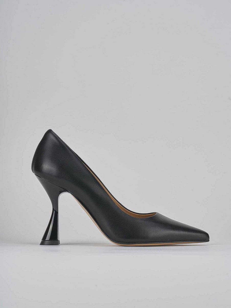 Donna Barca | Decollete Tacco 9 Cm In Pelle Nera