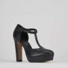 Donna Barca | Decollete Tacco 9 Cm In Pelle Nera