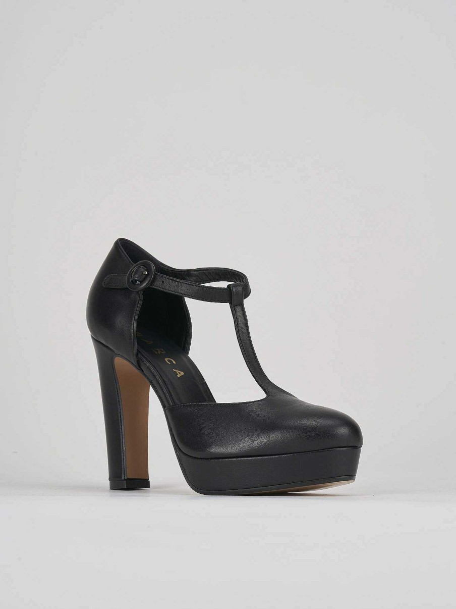 Donna Barca | Decollete Tacco 9 Cm In Pelle Nera