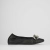 Donna Barca | Scarpe Basse Tacco 1 Cm In Pelle Nera