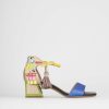 Donna Barca | Sandali Tacco Alto Tacco 6 Cm In Pelle Blu