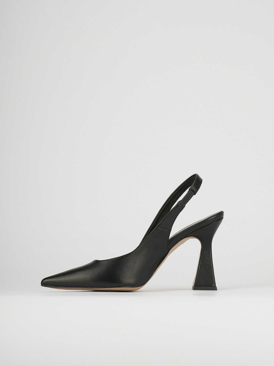 Donna Barca | Decollete Tacco 9 Cm In Pelle Nera