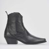 Donna Barca | Stivaletti Tacco Basso Tacco 4 Cm In Pelle Nera