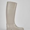 Donna Barca | Stivali Tacco Basso Tacco 2 Cm In Gomma Beige