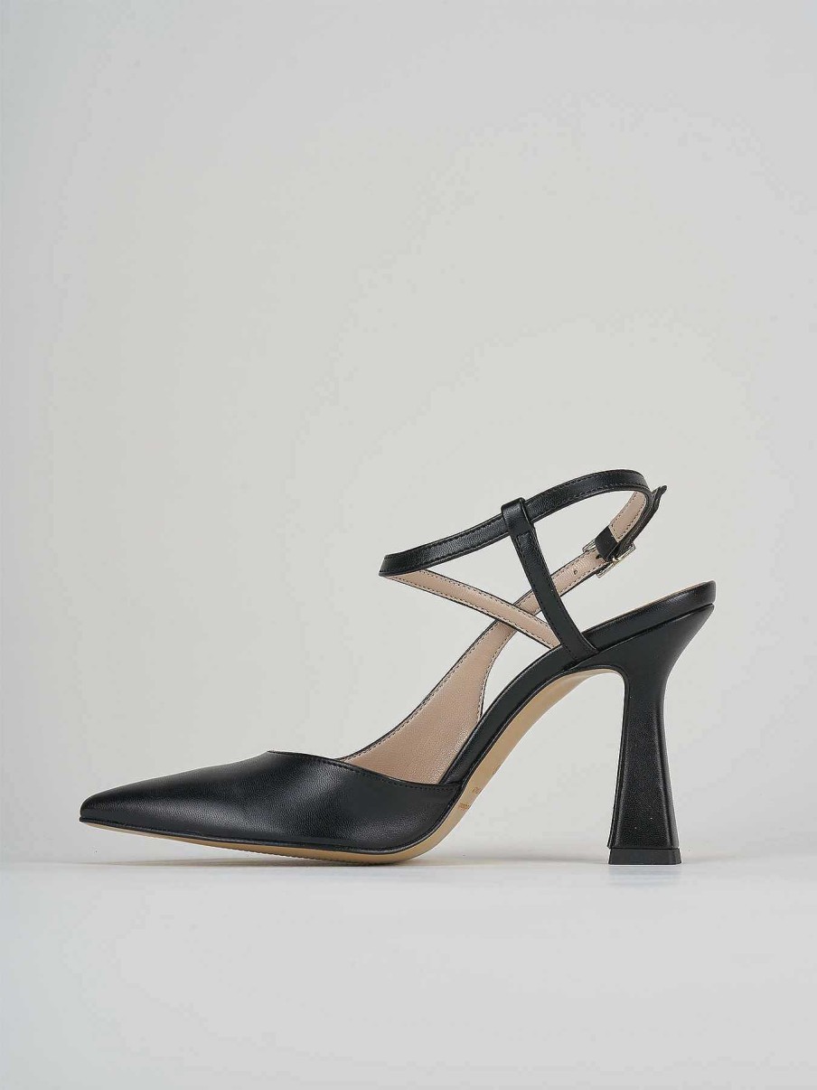 Donna Barca | Decollete Tacco 9 Cm In Pelle Nera