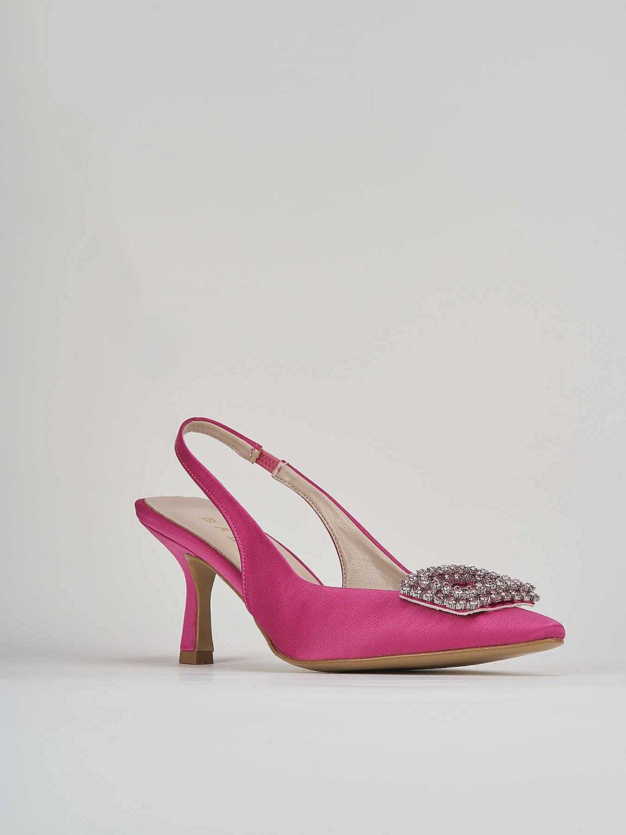 Donna Barca | Decollete Tacco 5 Cm In Raso Rosa