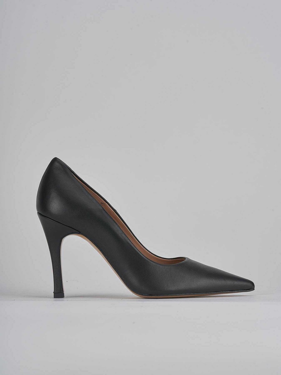 Donna Barca | Decollete Tacco 9 Cm In Pelle Nera