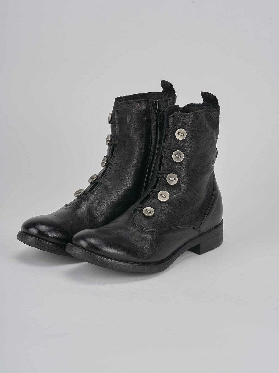 Donna Barca | Anfibio Tacco 3 Cm In Pelle Nera