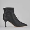 Donna Barca | Stivaletti Tacco Alto Tacco 7 Cm In Pelle Nera