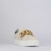 Donna Barca | Sneakers Tacco 1 Cm In Pelle Beige