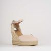 Donna Barca | Espadrillas Tacco 5 Cm Camoscio Rosa