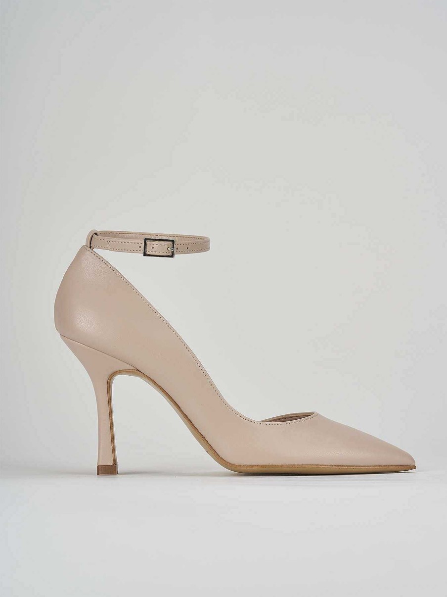 Donna Barca | Decollete Tacco 9 Cm In Pelle Beige