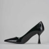 Donna Barca | Decollete Tacco 7 Cm In Vernice Nera