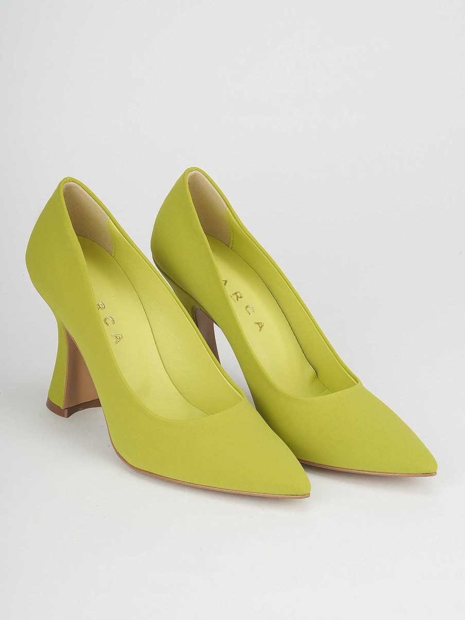 Donna Barca | Decollete Tacco 10 Cm Verde Licra