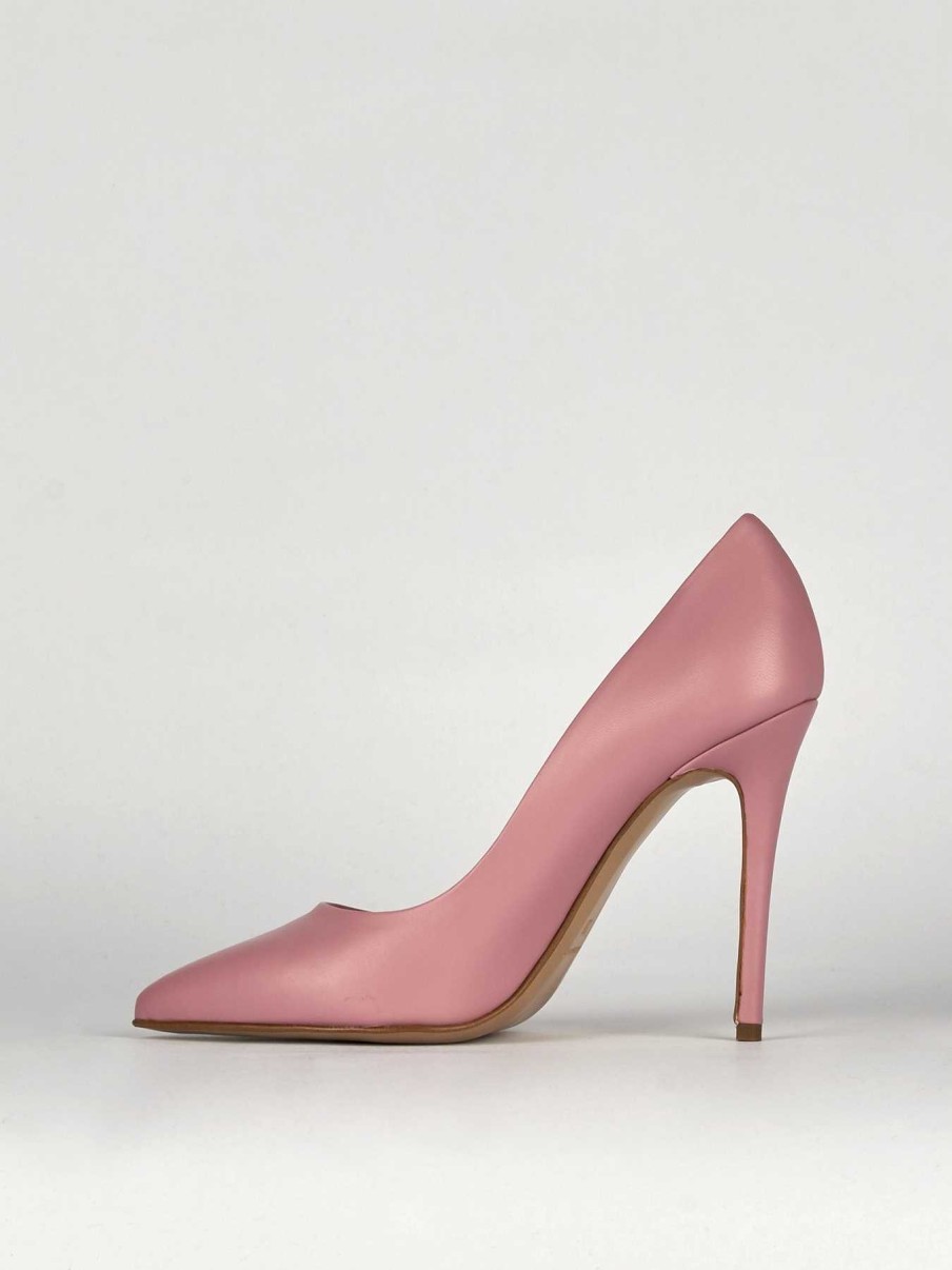 Donna Barca | Decollete Tacco 11 Cm In Pelle Rosa