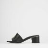 Donna Barca | Pantofole Tacco 5 Cm In Pelle Nera