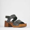 Donna Barca | Sandali Tacco Alto Tacco 5 Cm In Pelle Nera