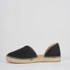 Donna Barca | Espadrillas Tacco 2 Cm In Camoscio Nero